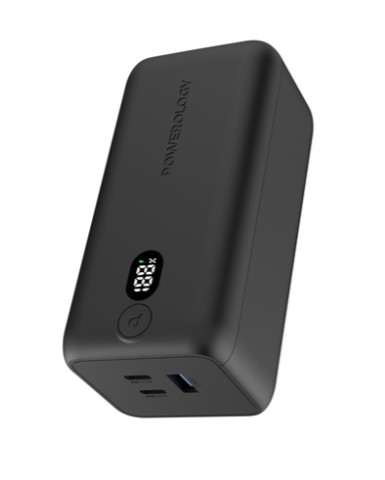 Powerology Onyx 20000mAh Dual USB-C Power Bank PD 65W #PPBCHA19