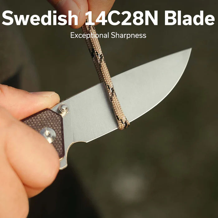 CIVIVI Merit Flipper & Thumb Stud Knife Micarta Handle #C24012-3
