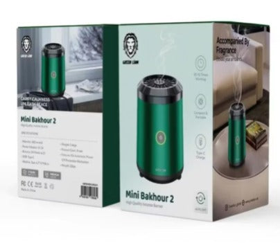Green Lion Mini  Bakhour Lite Incense Burner #GNMINBKRLTKI