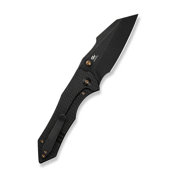 WEKNIFE High-Fin XL Thumb Stud Knife Titanium Handle #WE24010-1