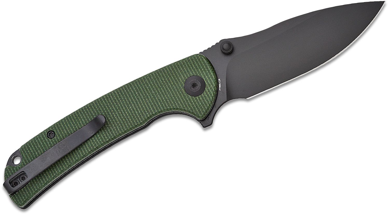 SENCUT Pulsewave Folding Knife - Green Canvas Micarta #S23032-3