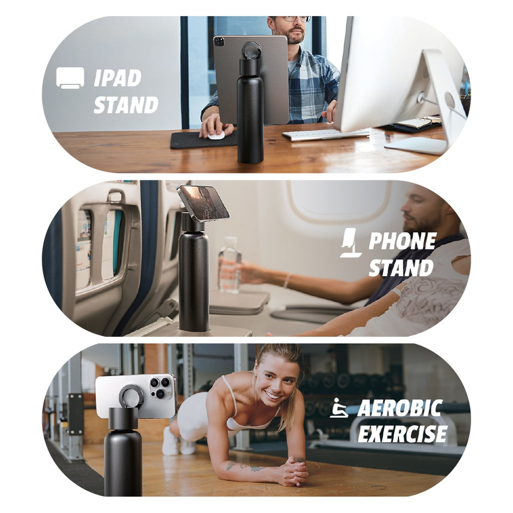 7MD Magsafe Sport Water Bottle with Magnetic Phone Holder #11401