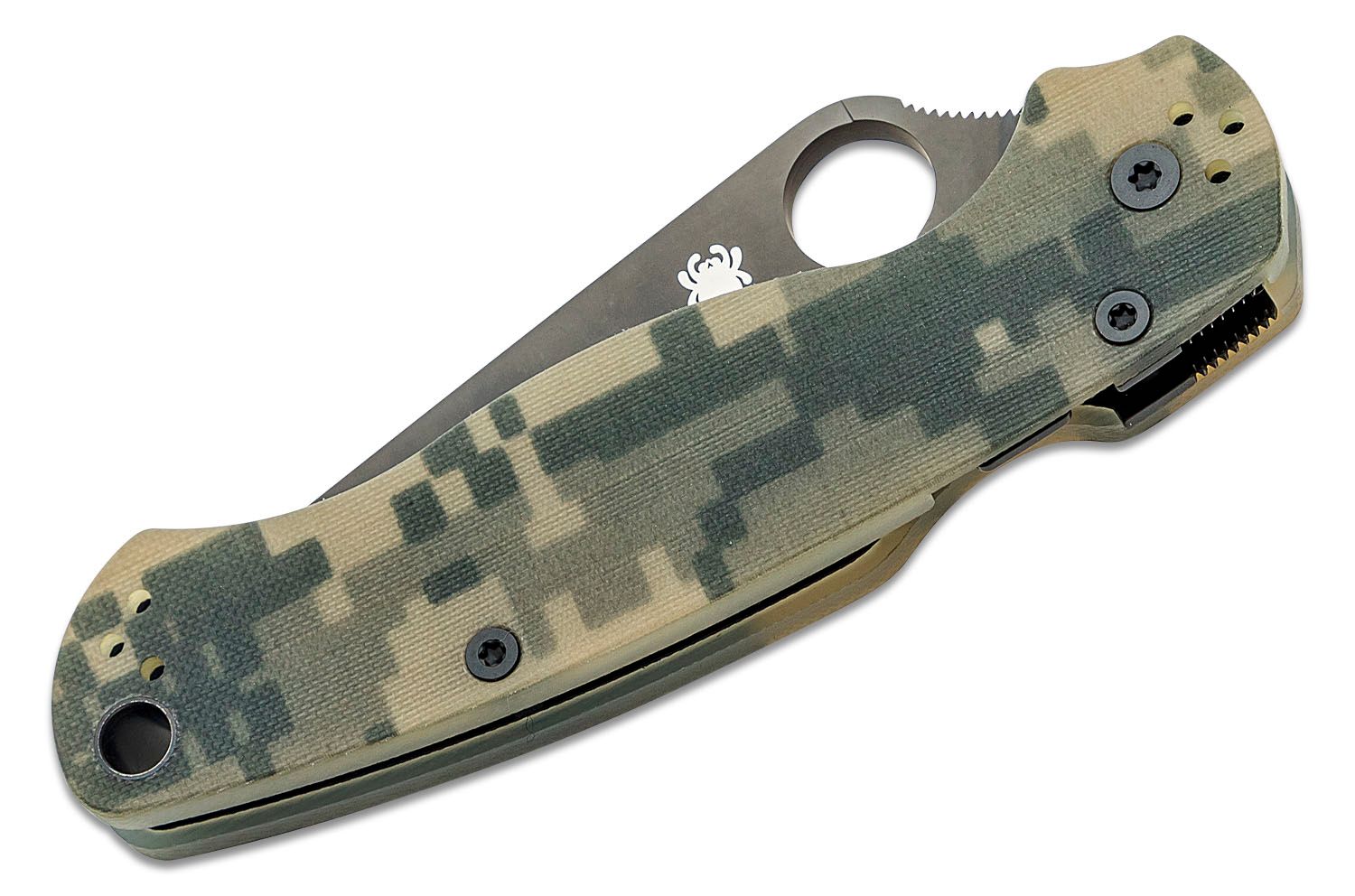 Spyderco Paramilitary 2 CPM-S45VN Black Plain Blade, Digital Camo Handles #C81GPCMOBK2