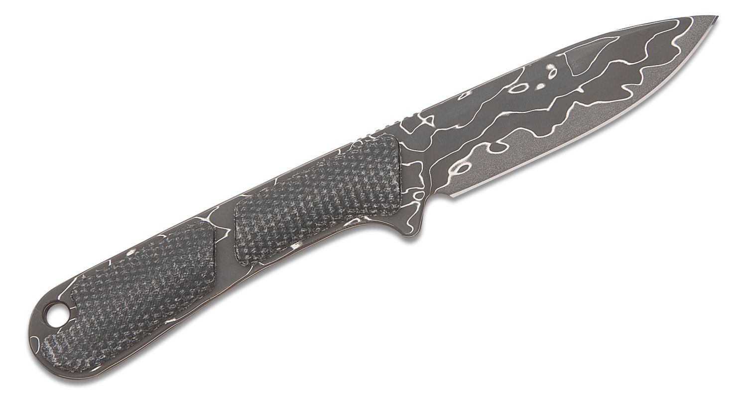 CIVIVI KNIVES MINI ELEMENTUM FIXED BLADE DAMASCUS #C23010-DS1