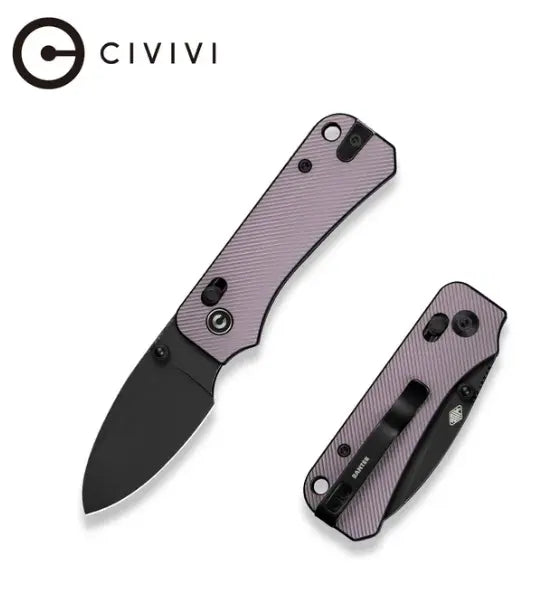 CIVIVI Baby Banter 2 Thumb Stud & Crossbar Lock Knife Aluminum Handle #C23074-2