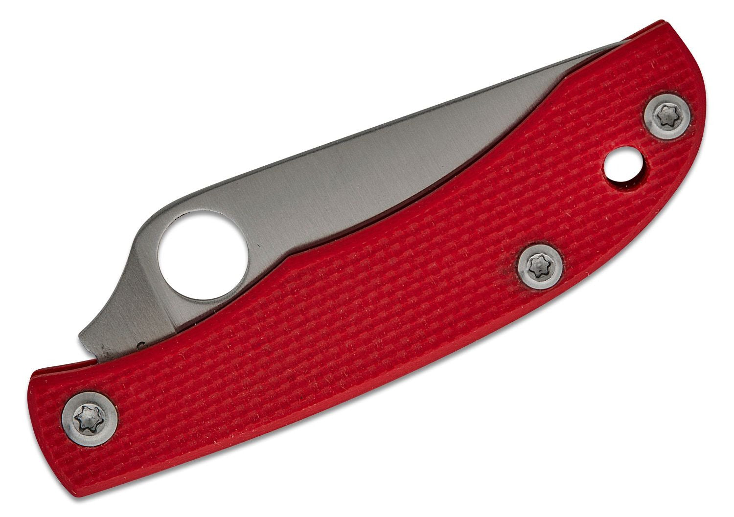 Spyderco HoneyBee Micro-Size Slipjoint Red G10 Handles #C137GRDP