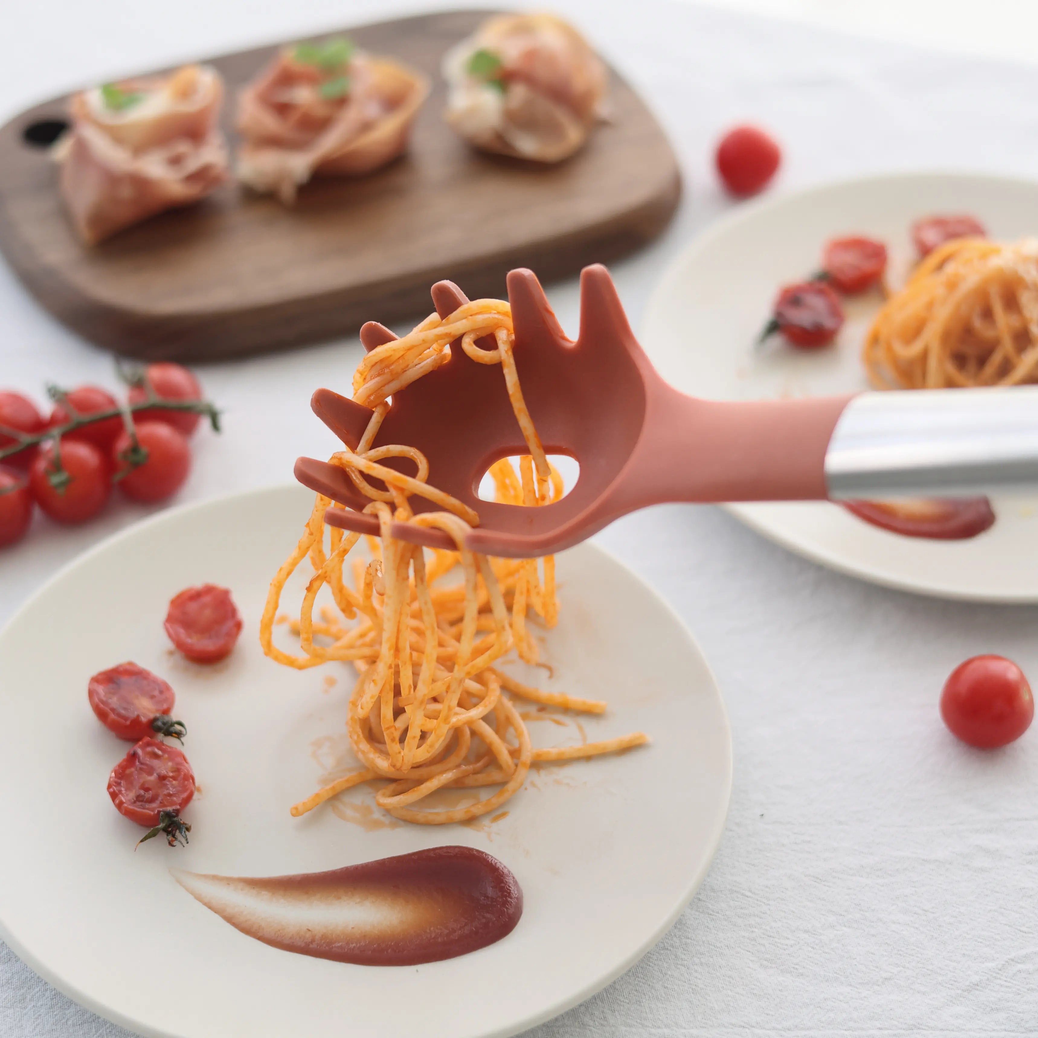 مغرفة تصفية سيليكون من الحر