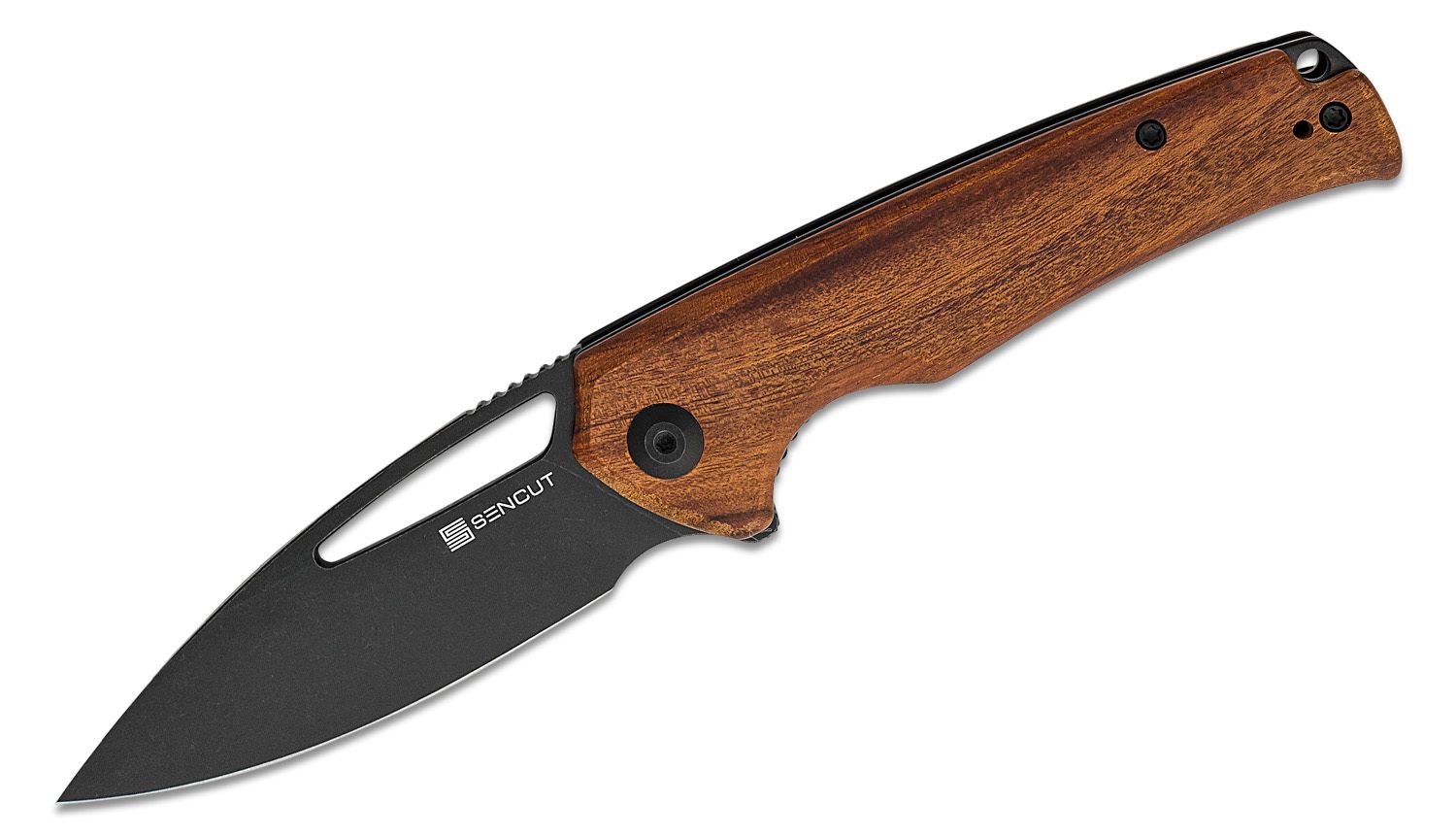 SENCUT Mims Flipper Knife - Guibourtia Wood #S21013-4