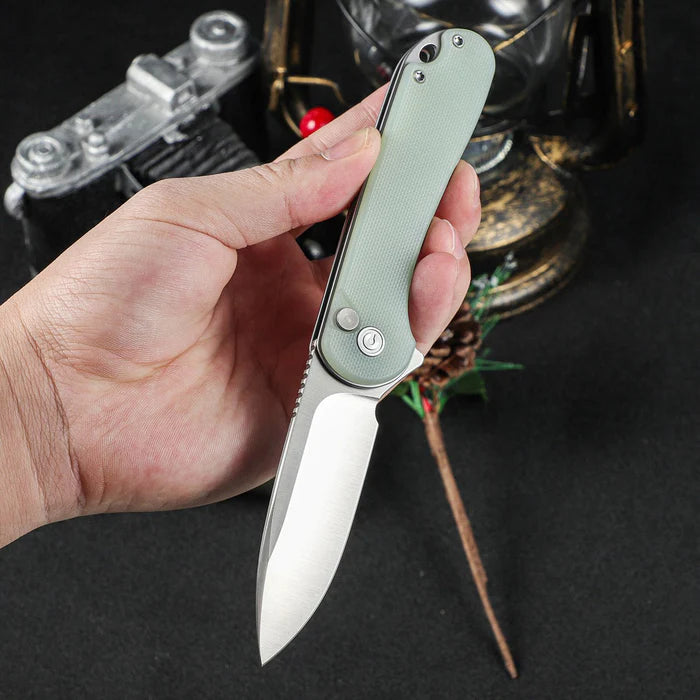 CIVIVI Button Lock Elementum II Flipper Knife G10 Handle #C18062P-2