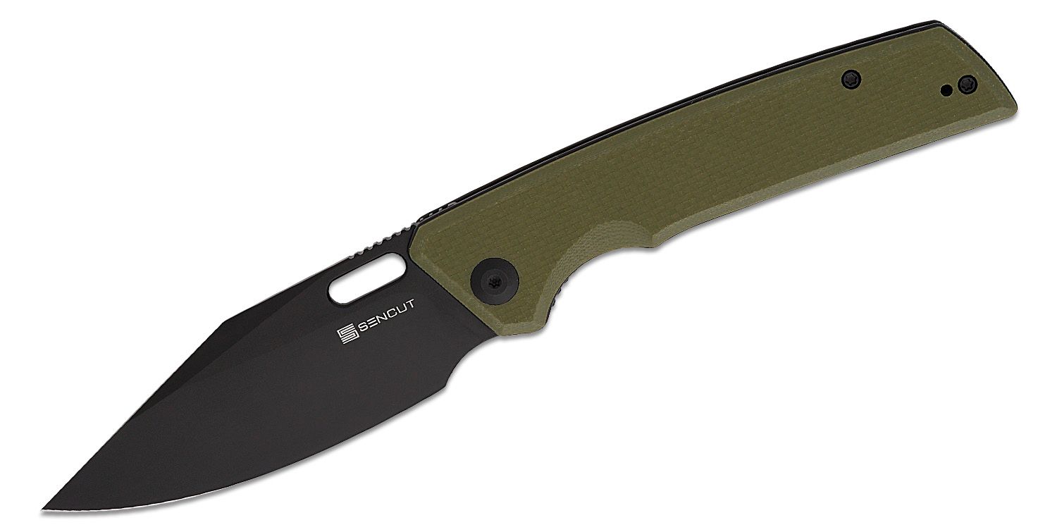 SENCUT GlideStrike Folding Knife - OD Green G10 #S23018-3