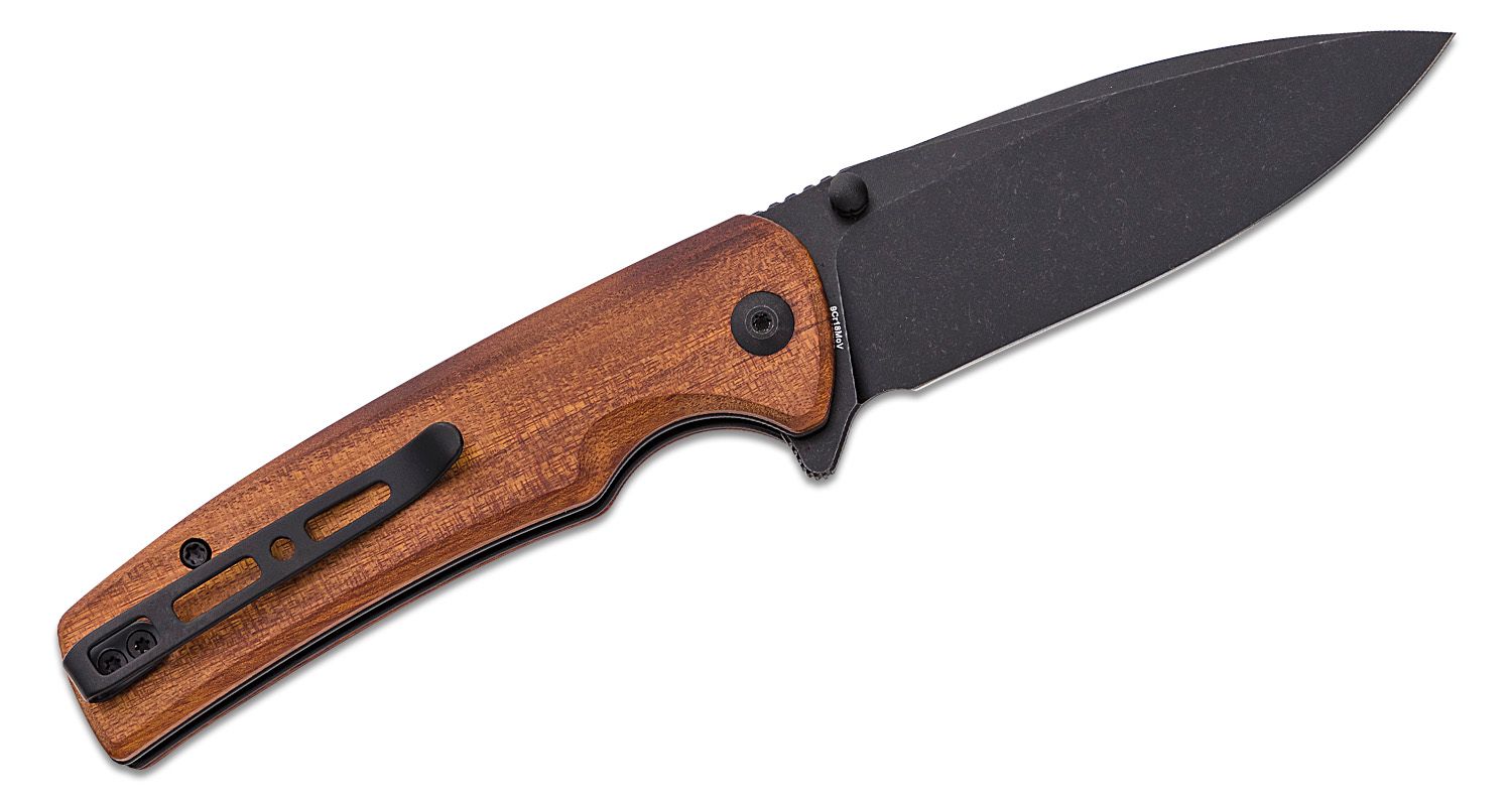 SENCUT Sachse Flipper Knife - Guibourtia Wood # S21007-6