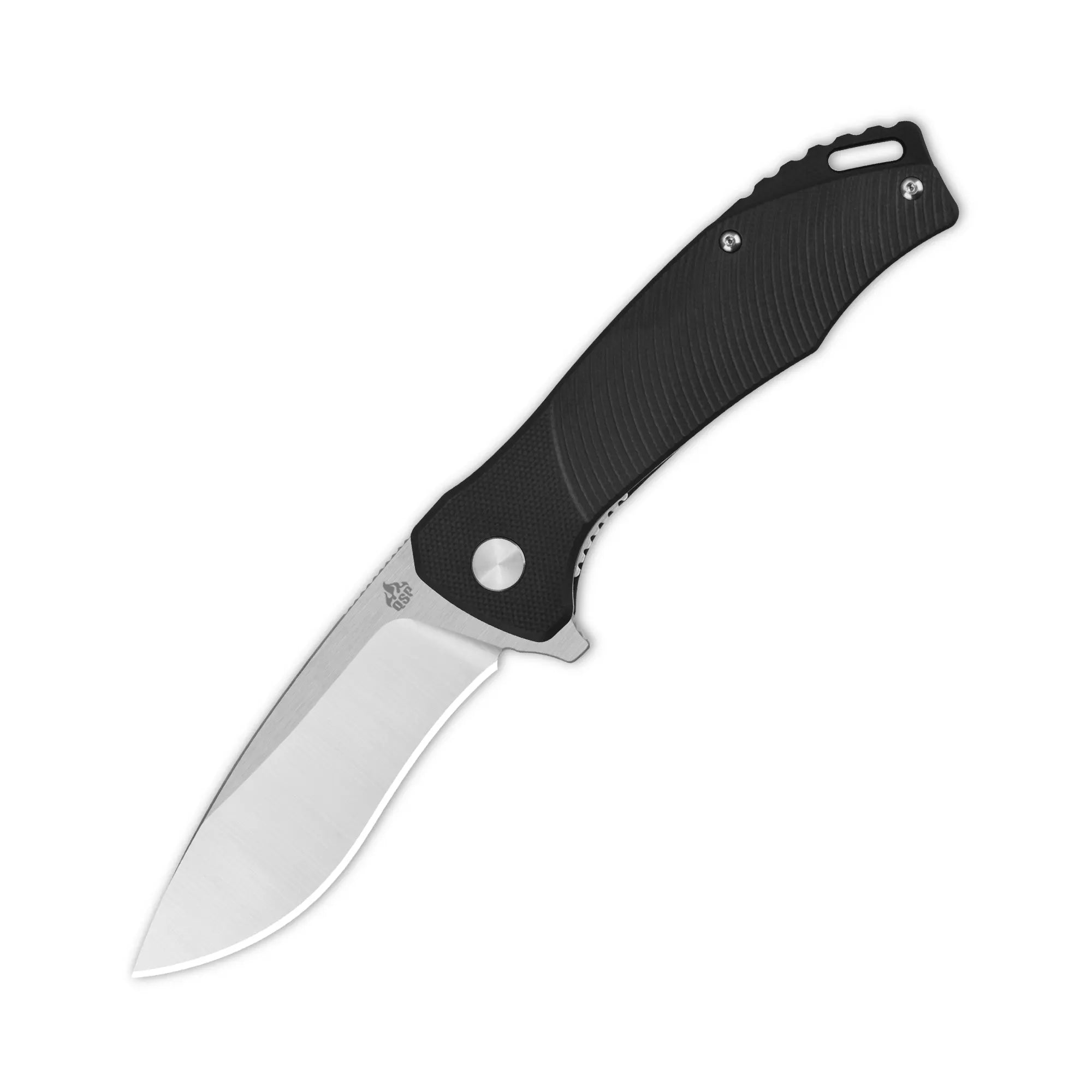 Raven Liner lock, D2 satin, Black G10 #QS122-C1