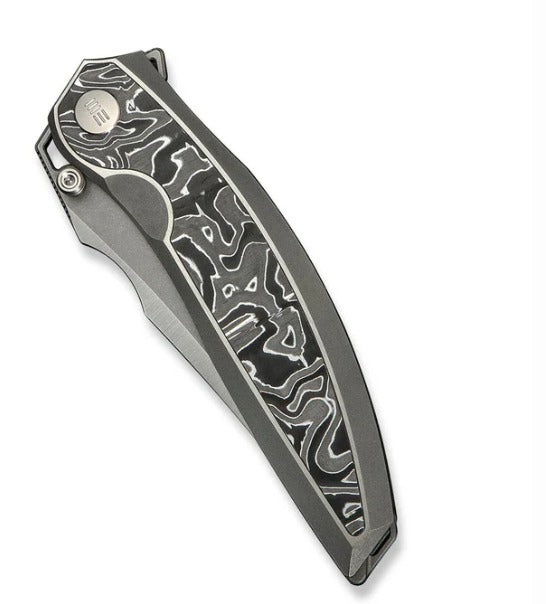 WEKNIFE Quinseris Flipper & Thumb Stud Knife Titanium & Carbon Fiber Handle #WE23093-3