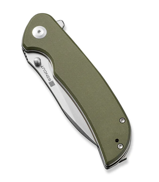 SENCUT Borzam Folding Knife - OD Green G10 #S23077-1