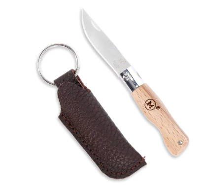 MAIN Mini line pocket knife with pouch - Beech wood #6001