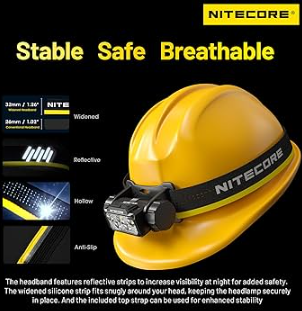 Nitecore HC70 UHE 1600 Lumen High Performance Work Headlamp USB-C Rechargeable Headlight