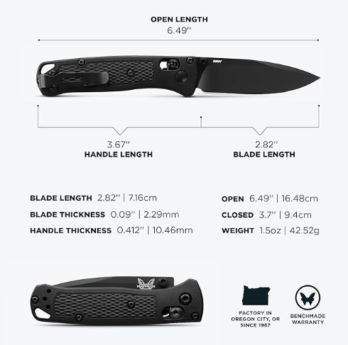 Benchmade Mini Bugout CF-Elite AXIS Folding Knife #533BK-2