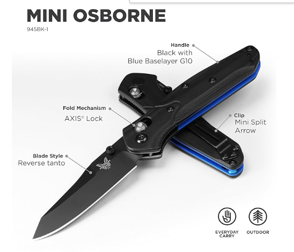 Benchmade Mini Osborne Folding Knife #945-2