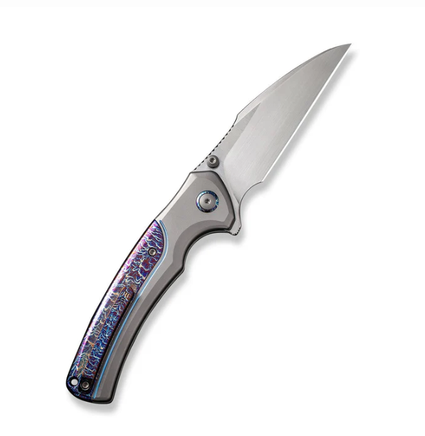 WEKNIFE Ziffius Flipper & Thumb Stud & Button Lock Knife Titanium Handle #WE22024D-4