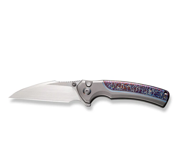 WEKNIFE Ziffius Flipper & Thumb Stud & Button Lock Knife Titanium Handle #WE22024D-4
