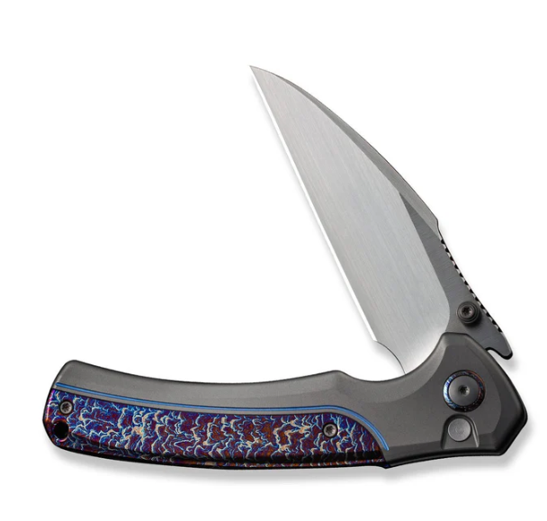 WEKNIFE Ziffius Flipper & Thumb Stud & Button Lock Knife Titanium Handle #WE22024D-4