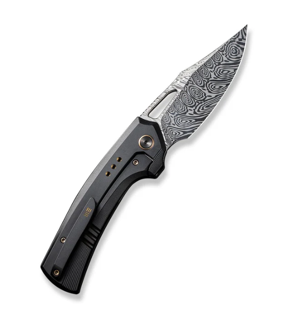 WEKNIFE Nefaris Flipper & Thumb Hole Knife Titanium & FatCarbon Fiber Handle #WE22040F-DS1
