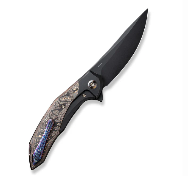 WEKNIFE Merata Flipper Knife Titanium & Carbon Fiber Handle #WE22008B-1