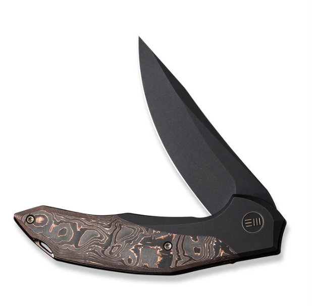 WEKNIFE Merata Flipper Knife Titanium & Carbon Fiber Handle #WE22008B-1