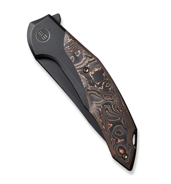 WEKNIFE Merata Flipper Knife Titanium & Carbon Fiber Handle #WE22008B-1