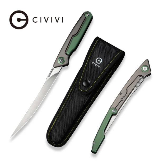 CIVIVI Shawka Folding Fillet Knife Aluminum Handle #C22029B-3