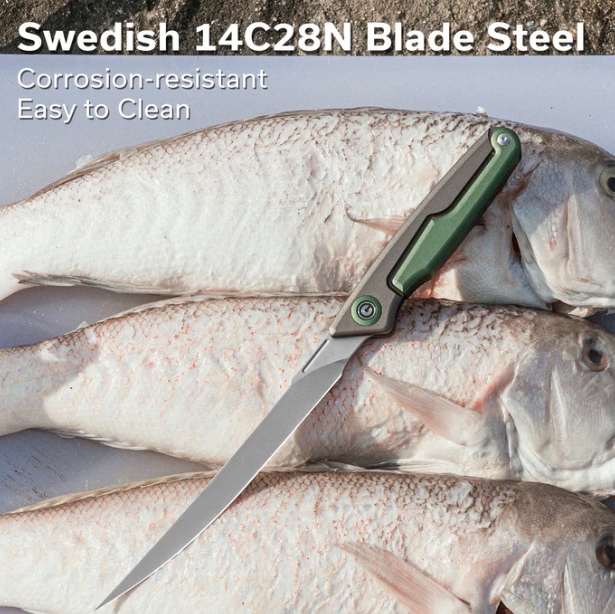 CIVIVI Shawka Folding Fillet Knife Aluminum Handle #C22029B-3