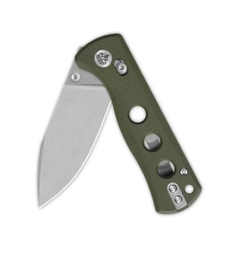 Canary Glyde lock, 14C28N stonewashed, Olive Green G10 #QS150GL-B1