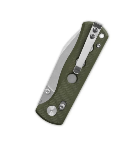 Canary Glyde lock, 14C28N stonewashed, Olive Green G10 #QS150GL-B1