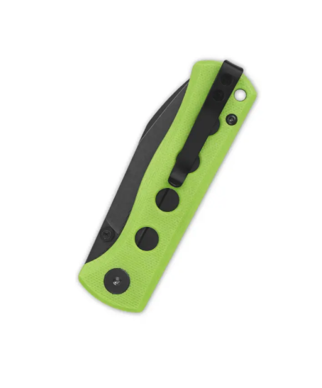 Canary folde Liner lock, 14C28N black stonewashed, Neon G10 #QS150-C2