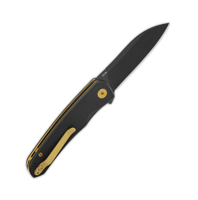 Otter Liner lock, 14C28N black, Black G10 #QS140-C2