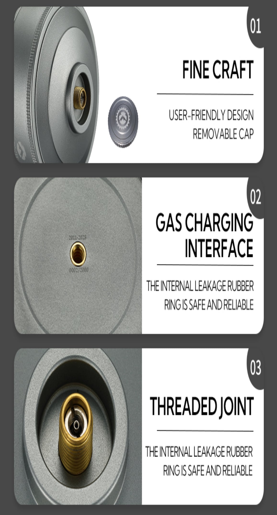 Refillable Isobutane Gas Tank 110g #BKTC-35