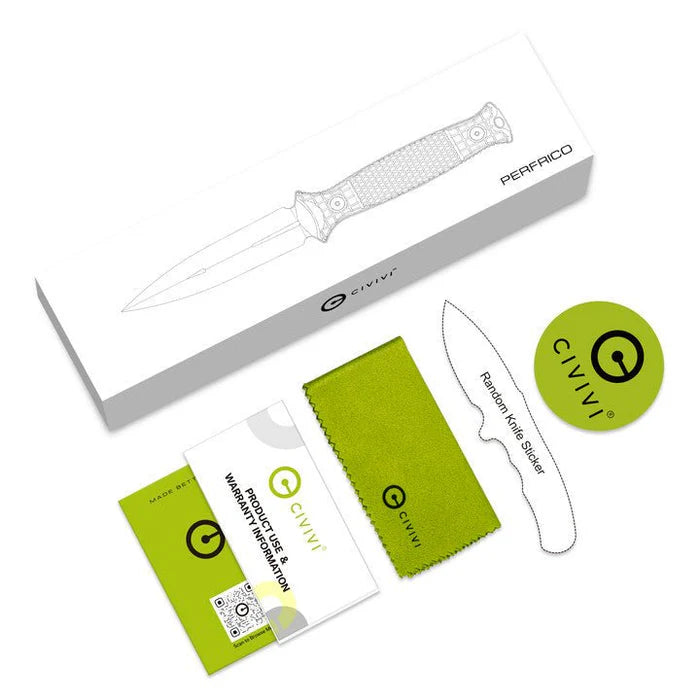 CIVIVI Perfrico Fixed Blade Knife G10 Handle # C23026-1