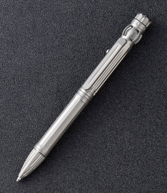 WE Baculus Plain Titanium Pen With A Spinner Bearing On Top #TP-07A