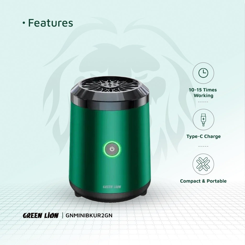 Green Lion Mini Bukhour 2 Incense Burner 2000mAhG