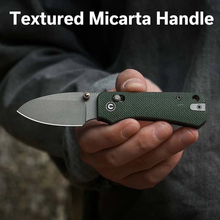 CIVIVI Baby Banter 2 Thumb Stud & Crossbar Lock Knife Micarta Handle #C23074-3
