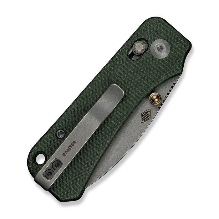 CIVIVI Baby Banter 2 Thumb Stud & Crossbar Lock Knife Micarta Handle #C23074-3