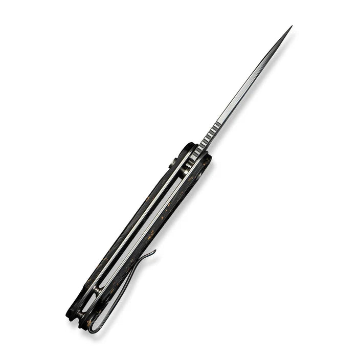 CIVIVI Button Lock Elementum II Flipper Knife Carbon Fiber & Resin Handle #C18062P-10