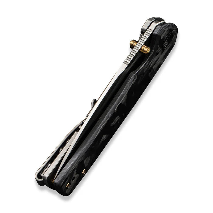 WEKNIFE Subjugator Flipper & Thumb Stud Knife Titanium & Carbon Fiber Handle #WE21014D-1