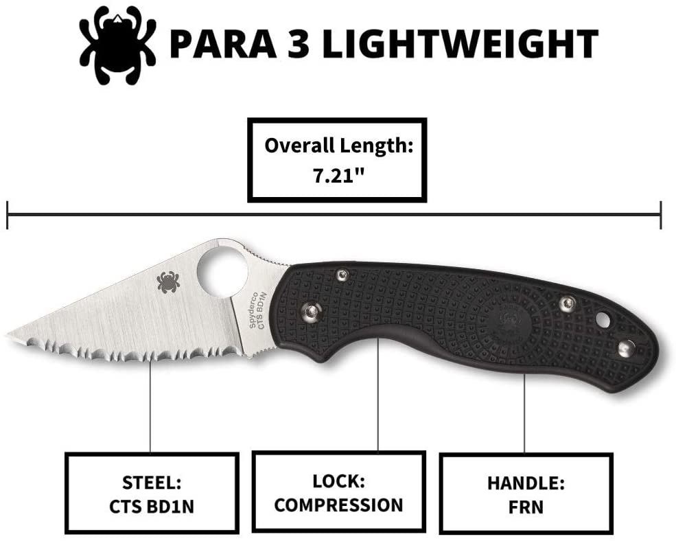 PARA 3 SERR Black FRN #C223SBK