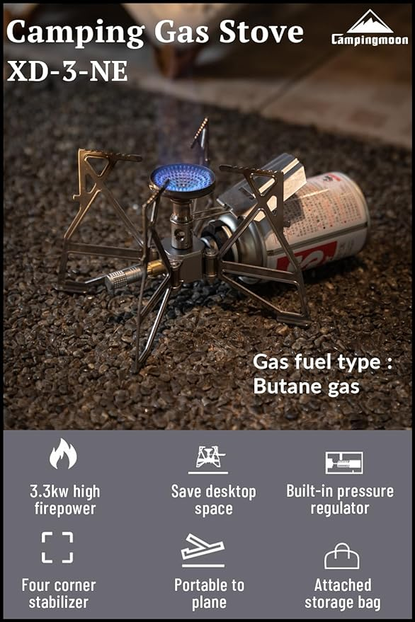 موقد للتخييم مع شنطة للحفظ #XD-3-NE