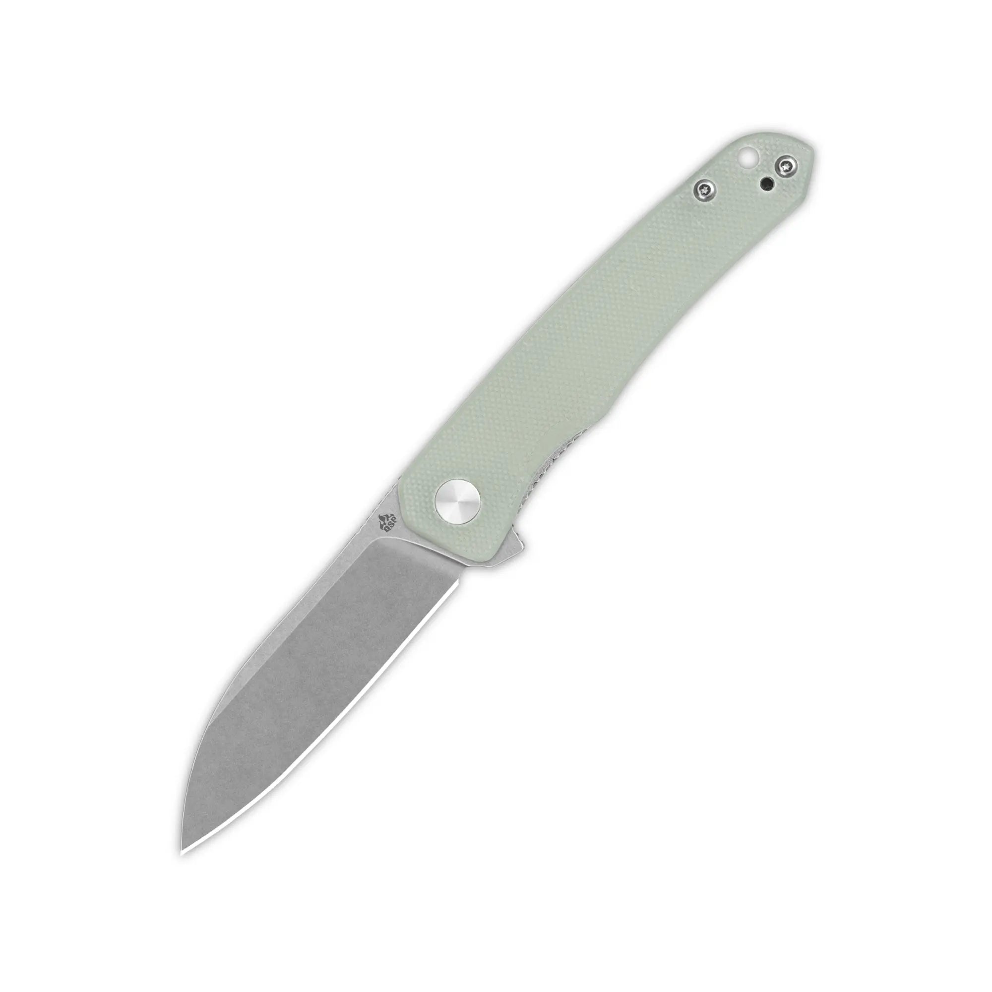 Otter Liner lock, 14C28N stonewashed, Jade G10 #QS140-D1