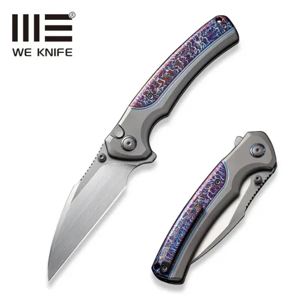 WEKNIFE Ziffius Flipper & Thumb Stud & Button Lock Knife Titanium Handle #WE22024D-4