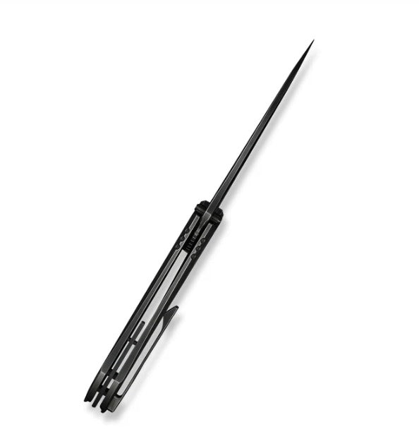 WEKNIFE Winsome Thumb Stud & Front Flipper Knife Titanium & FatCarbon Fiber Handle #WE23092-4