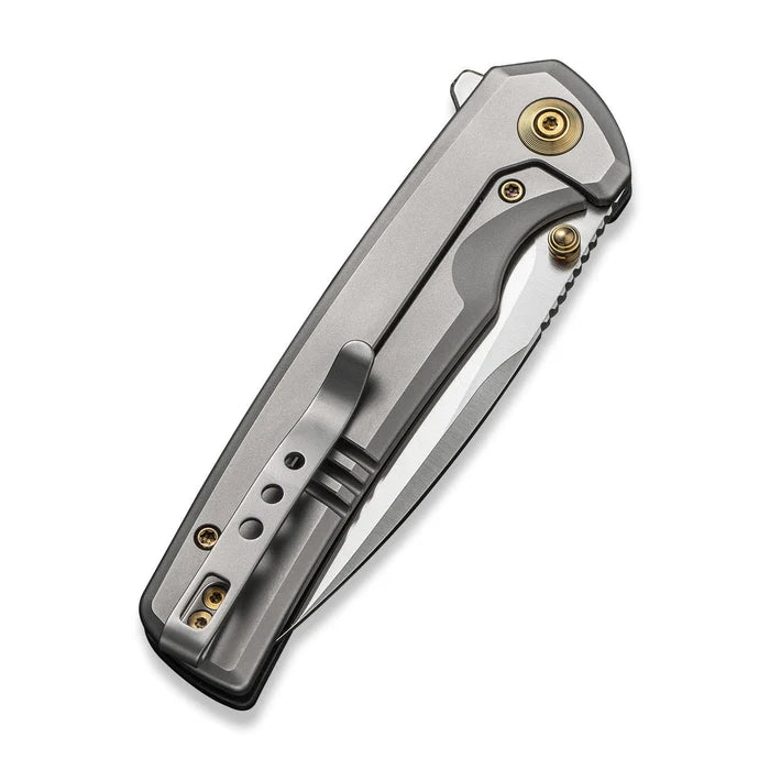 WEKNIFE Subjugator Flipper & Thumb Stud Knife Titanium & Carbon Fiber Handle #WE21014D-1