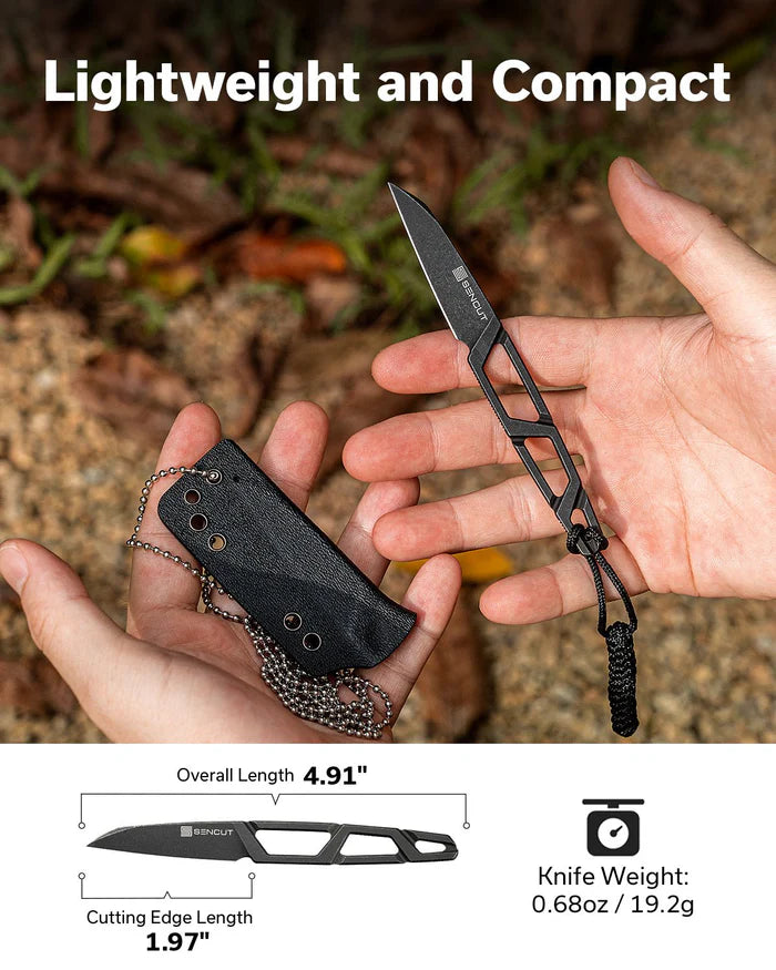 SENCUT TEXO Fixed Blade Knives Skeletonized One-Piece #S23095-1